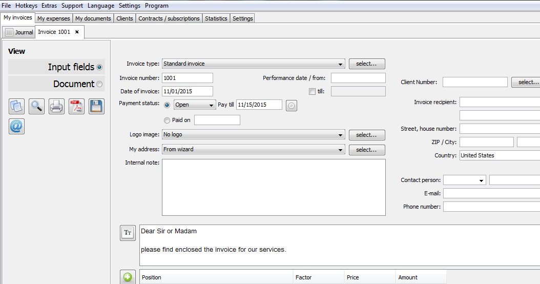 Download-Site at invoice-create.com